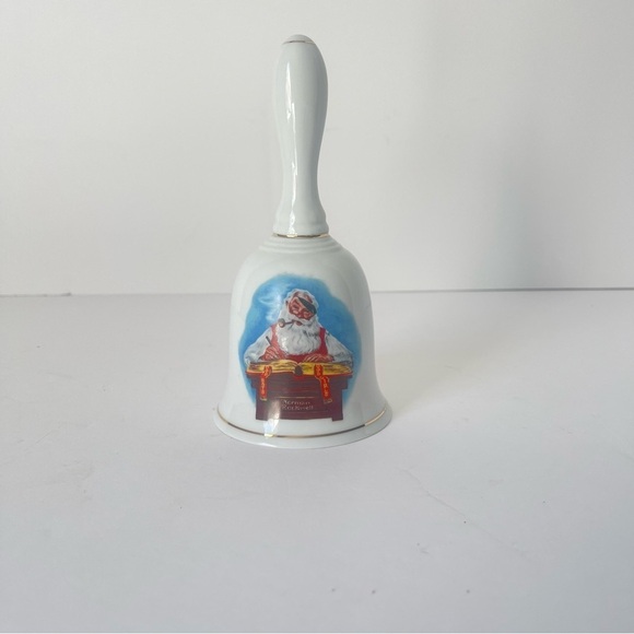 Norman Rockwell Other - Norman Rockwell Museum Checking His List Ceramic Bell